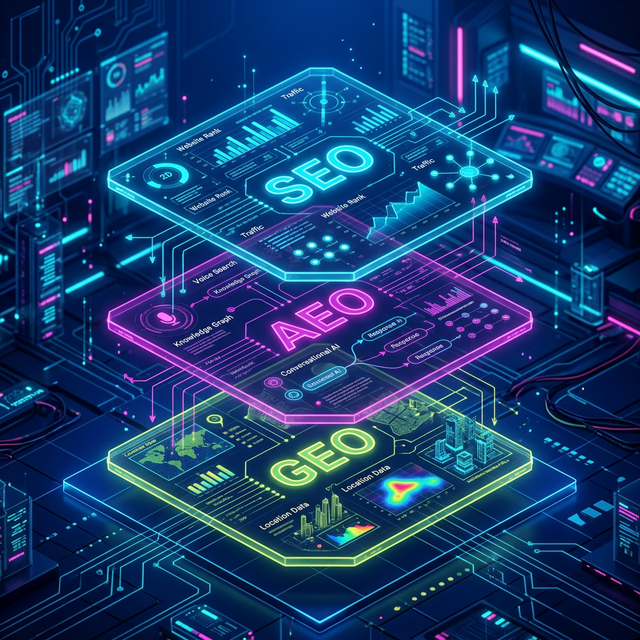 SEO AEO GEO Schematic